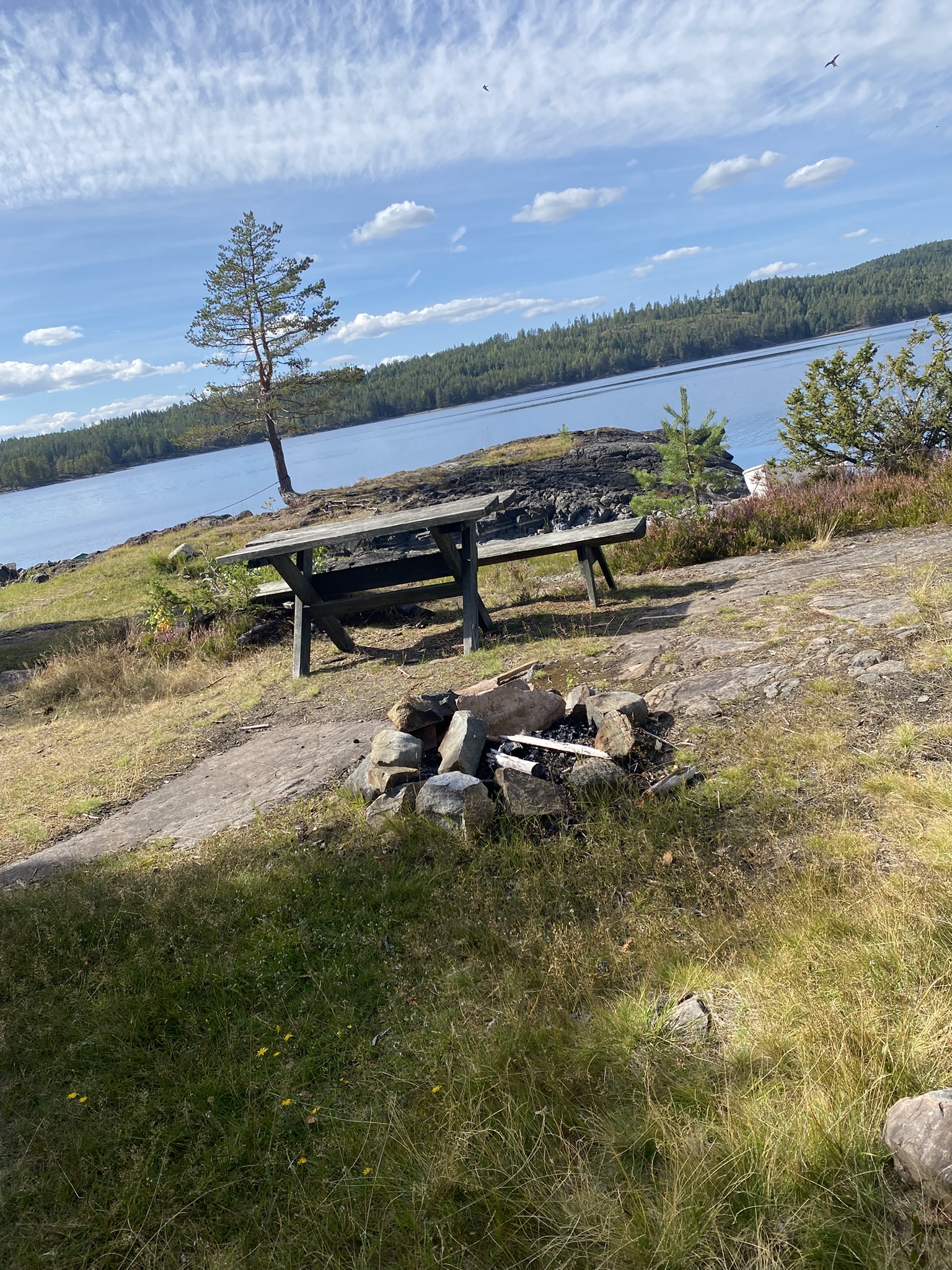 Utsikt mot vann på Holeia